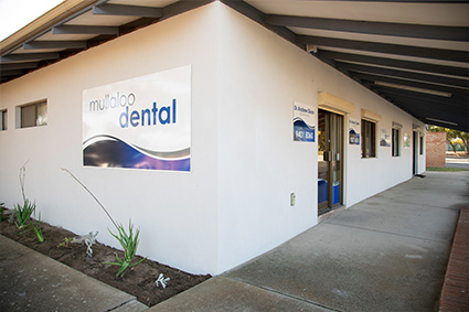 Mullaloo Dental clinic exterior with signage
